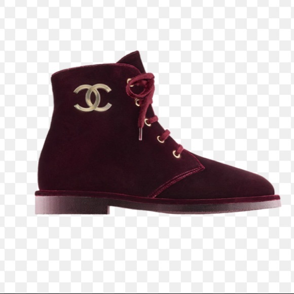 burgundy velvet ankle boots